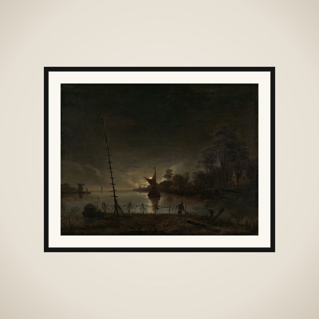 Moonlit Landscape framed
