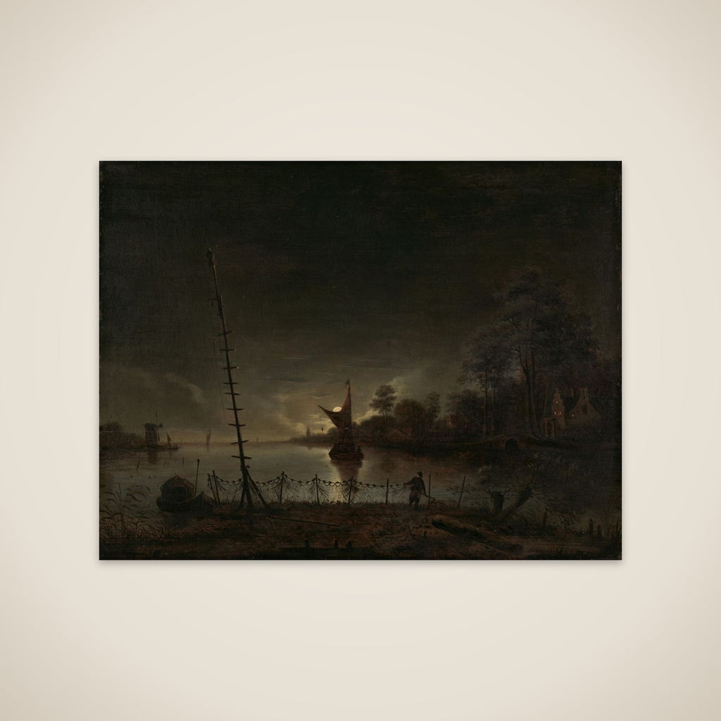 Moonlit Landscape unframed print