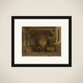 Interior of the Church in Maasland framed