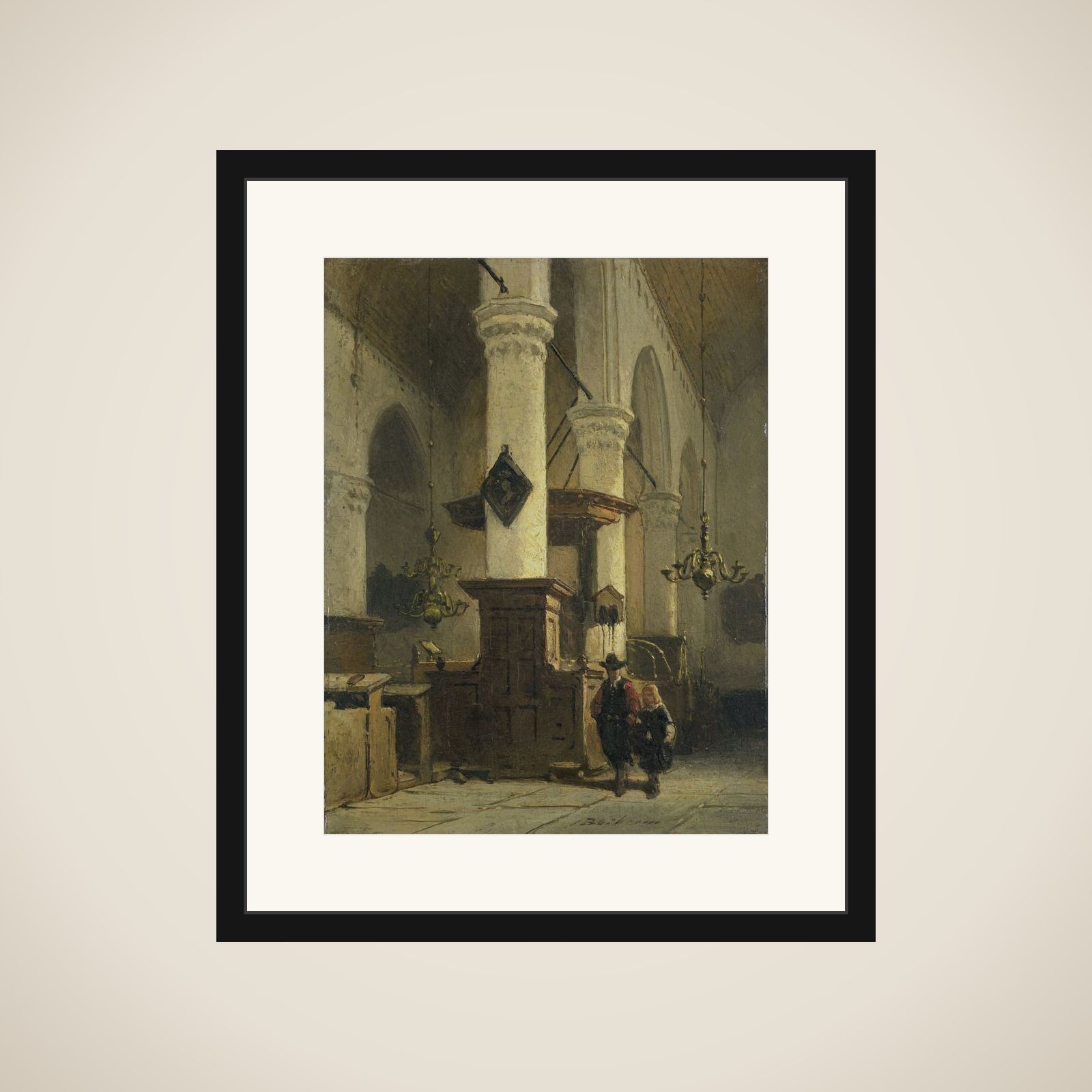Church Interior framed