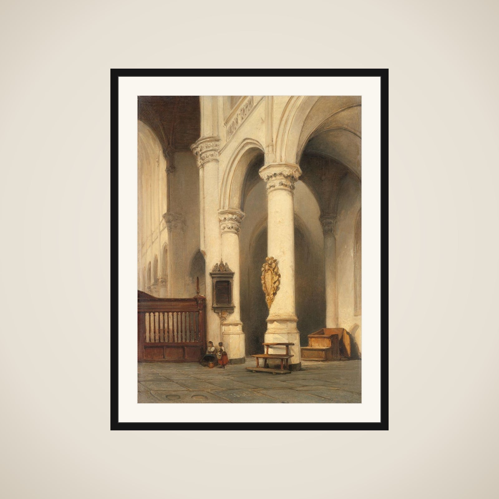 Church Interior framed