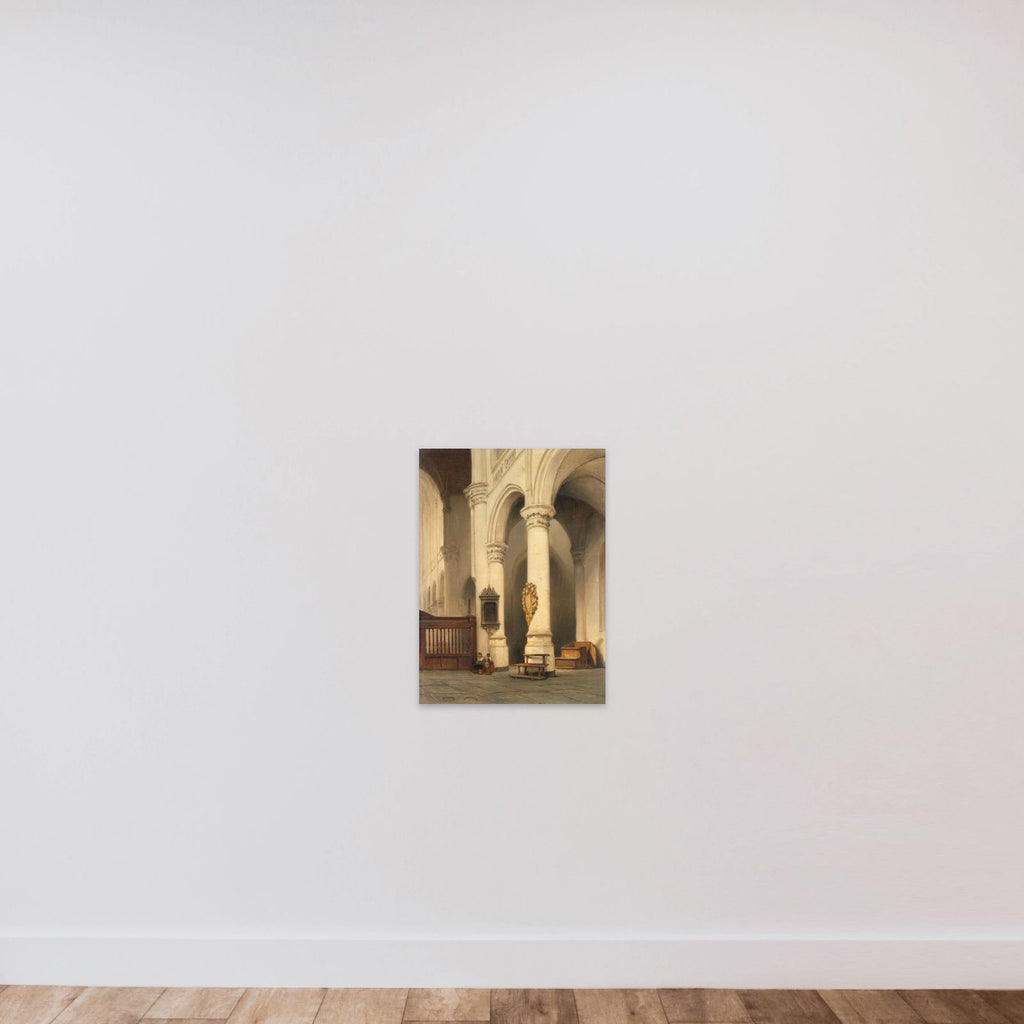 Church Interior unframed — shown to scale