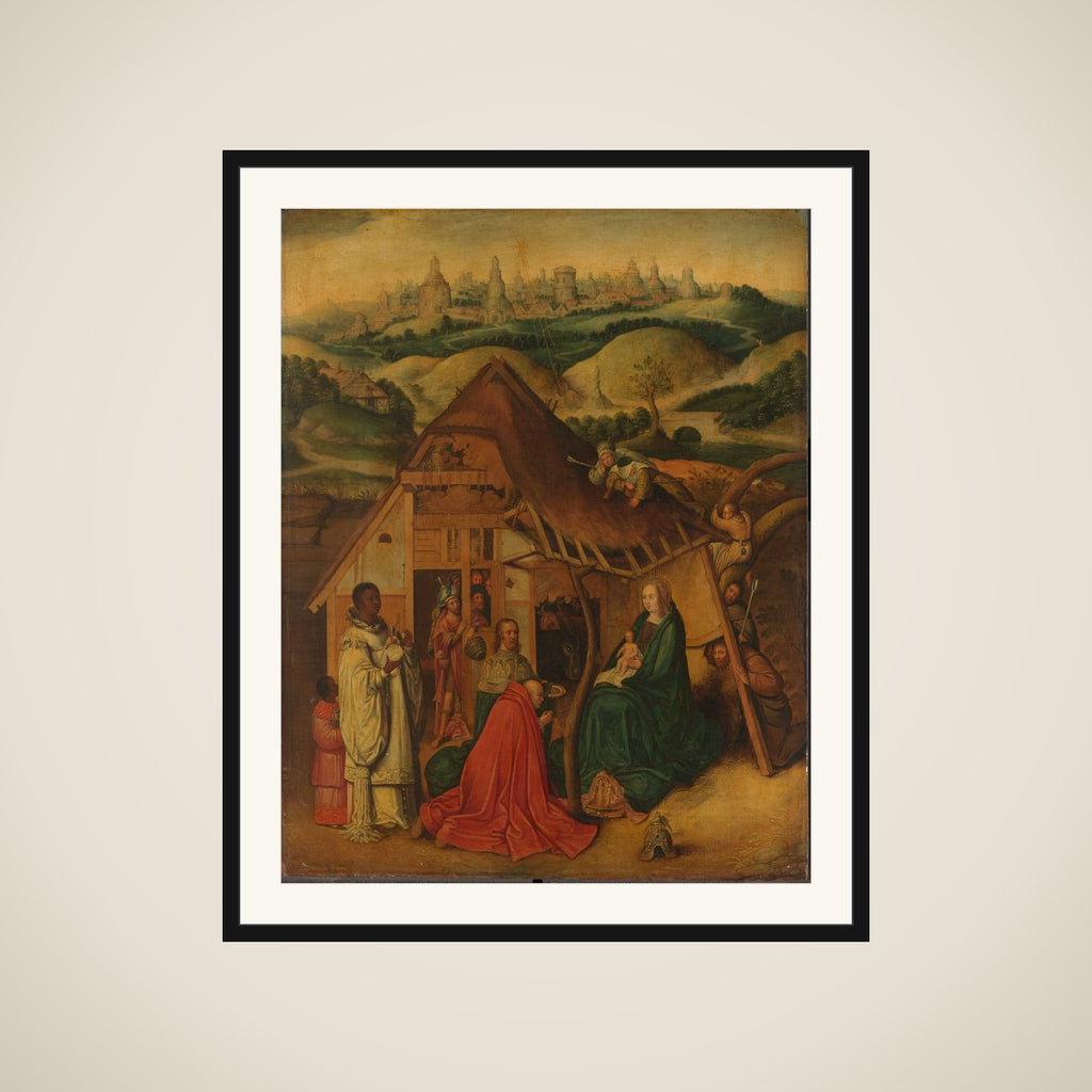 The Adoration of the Magi framed