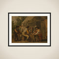 The Card Players framed