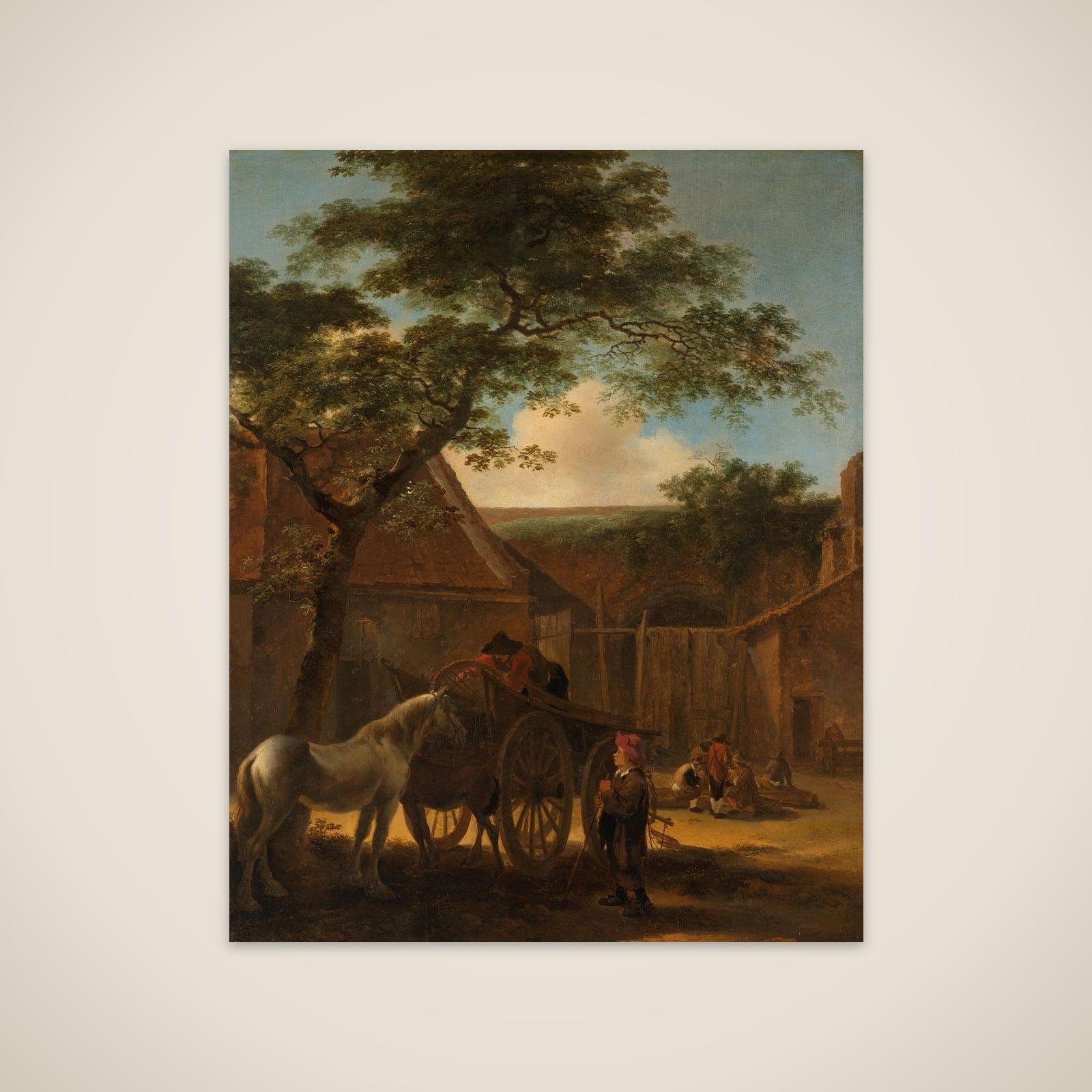 Farmyard unframed print