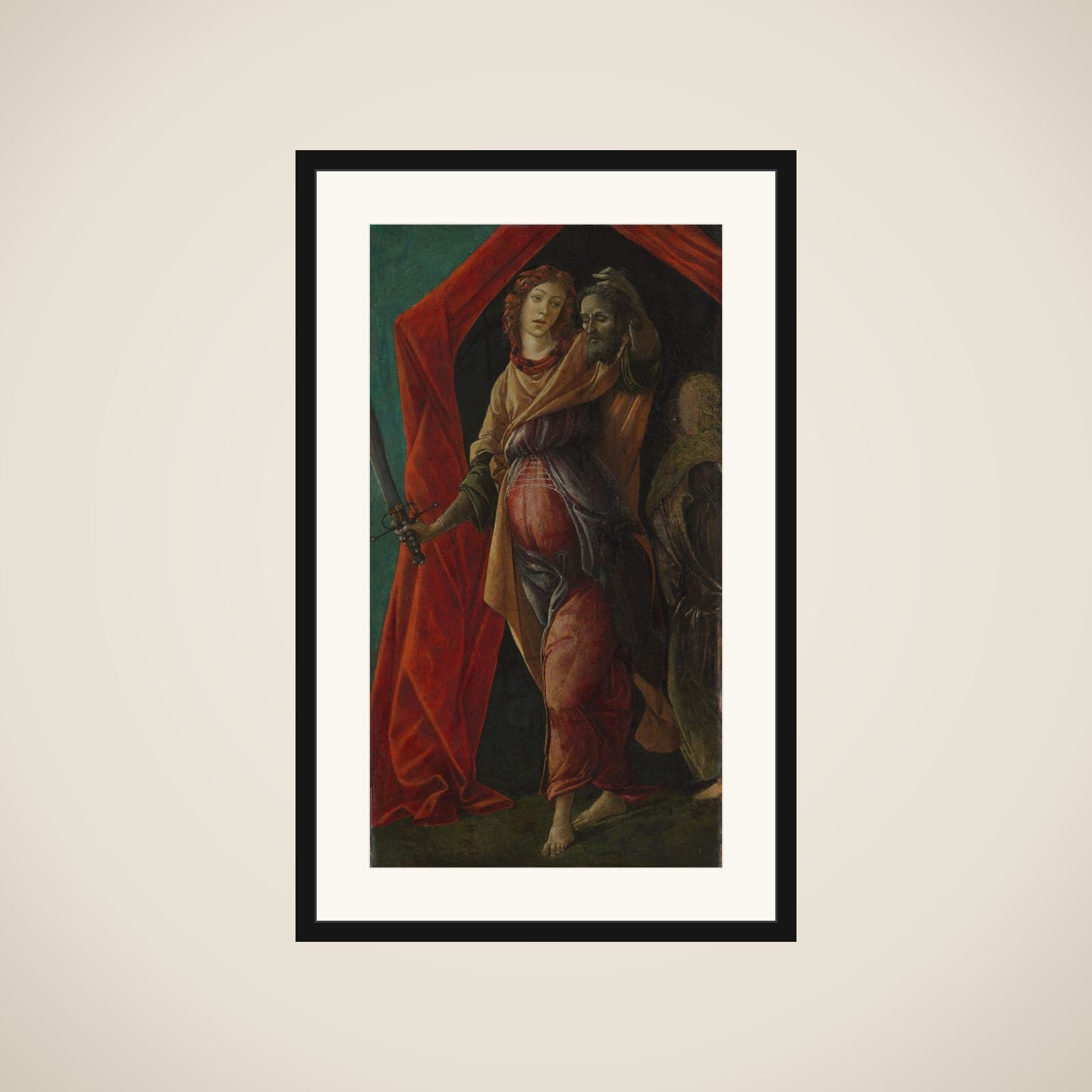 Judith with the Head of Holofernes framed