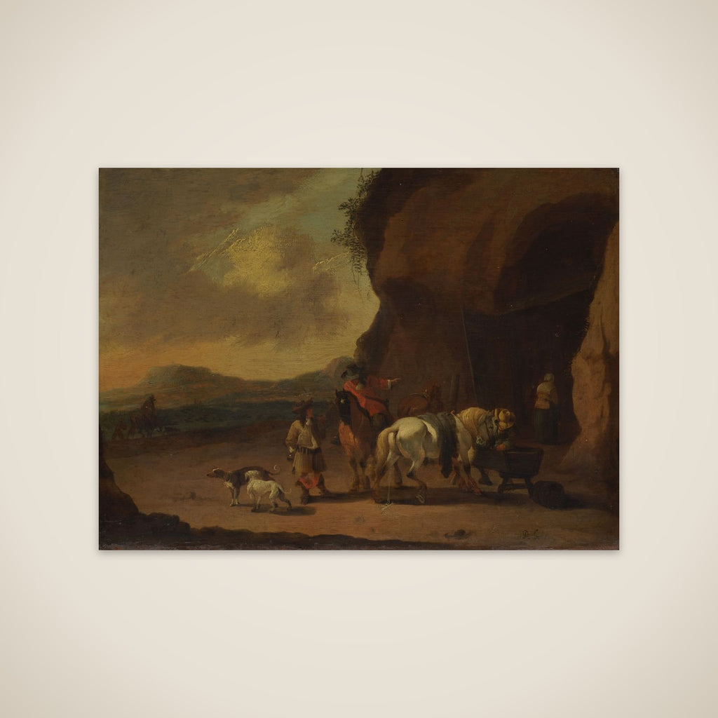 Horsemen Halted on a Mountain Pass unframed print