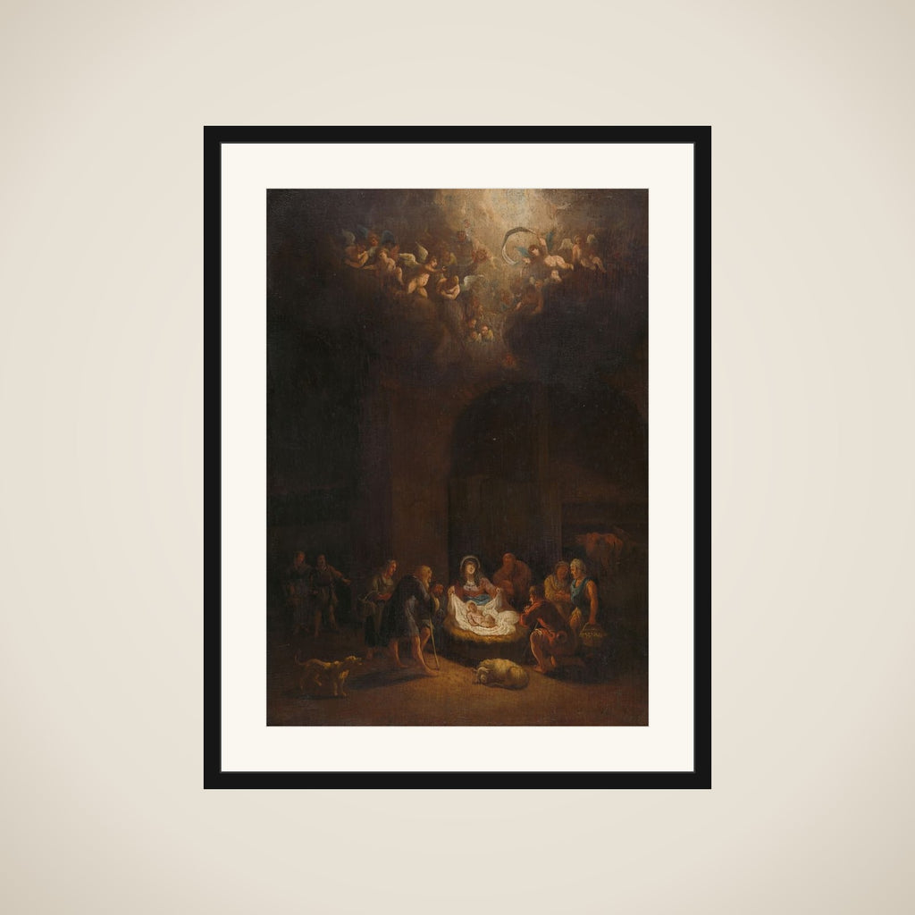 The Adoration of the Shepherds framed