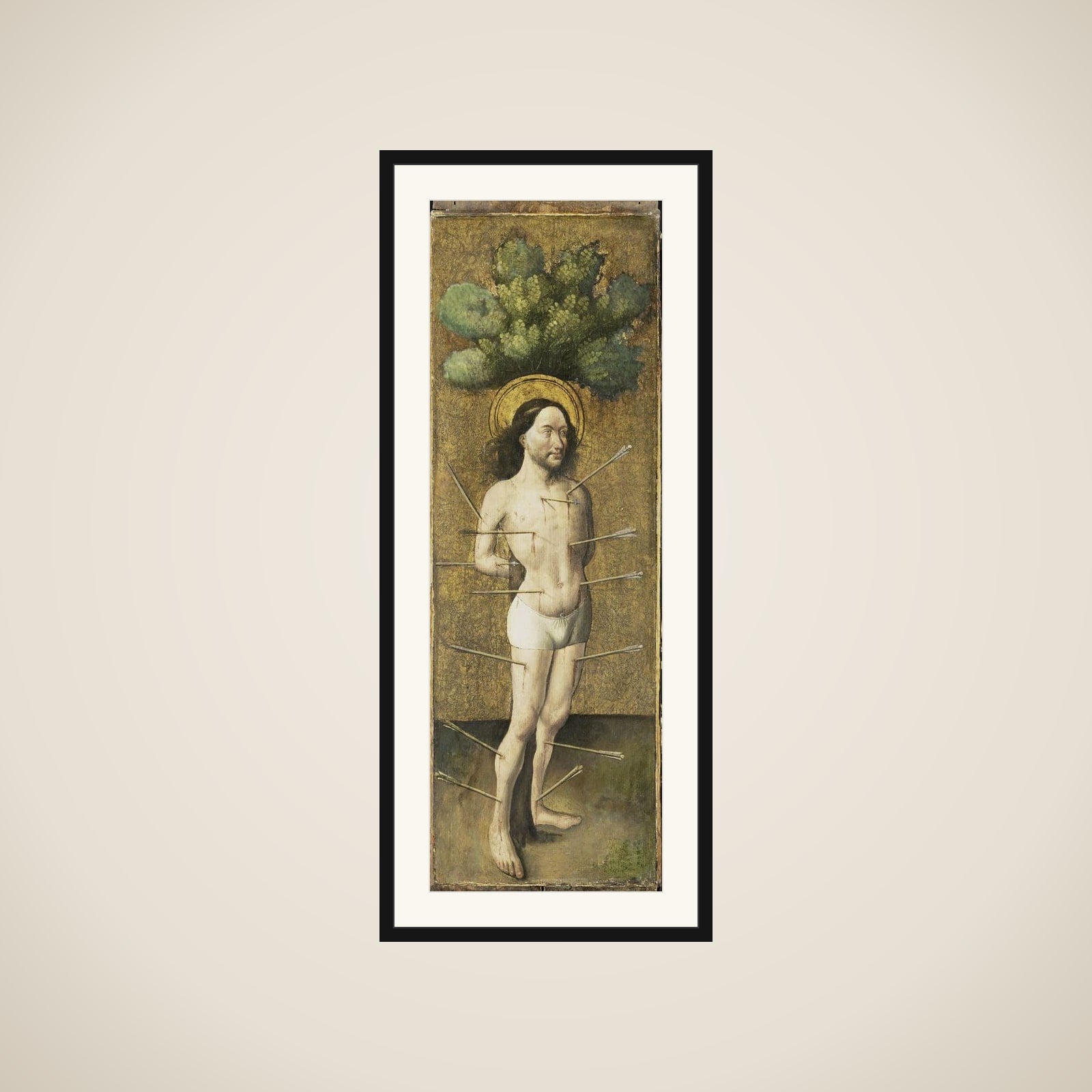 Saint Sebastian framed