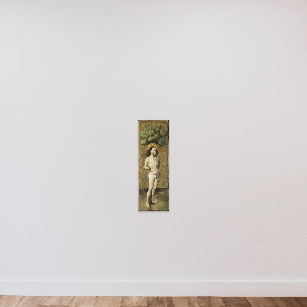 Saint Sebastian unframed — shown to scale
