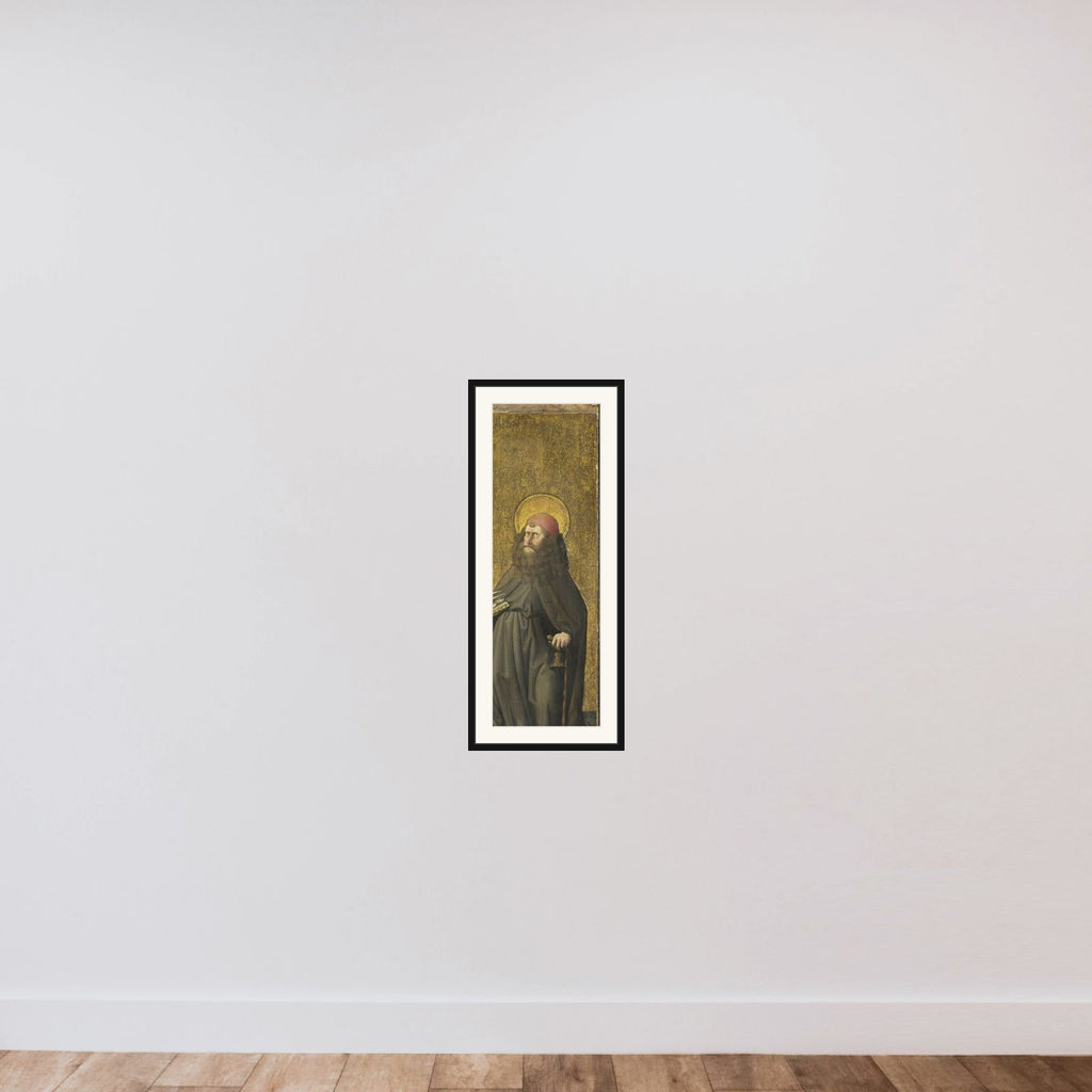 Saint Antony Abbot framed — shown to scale