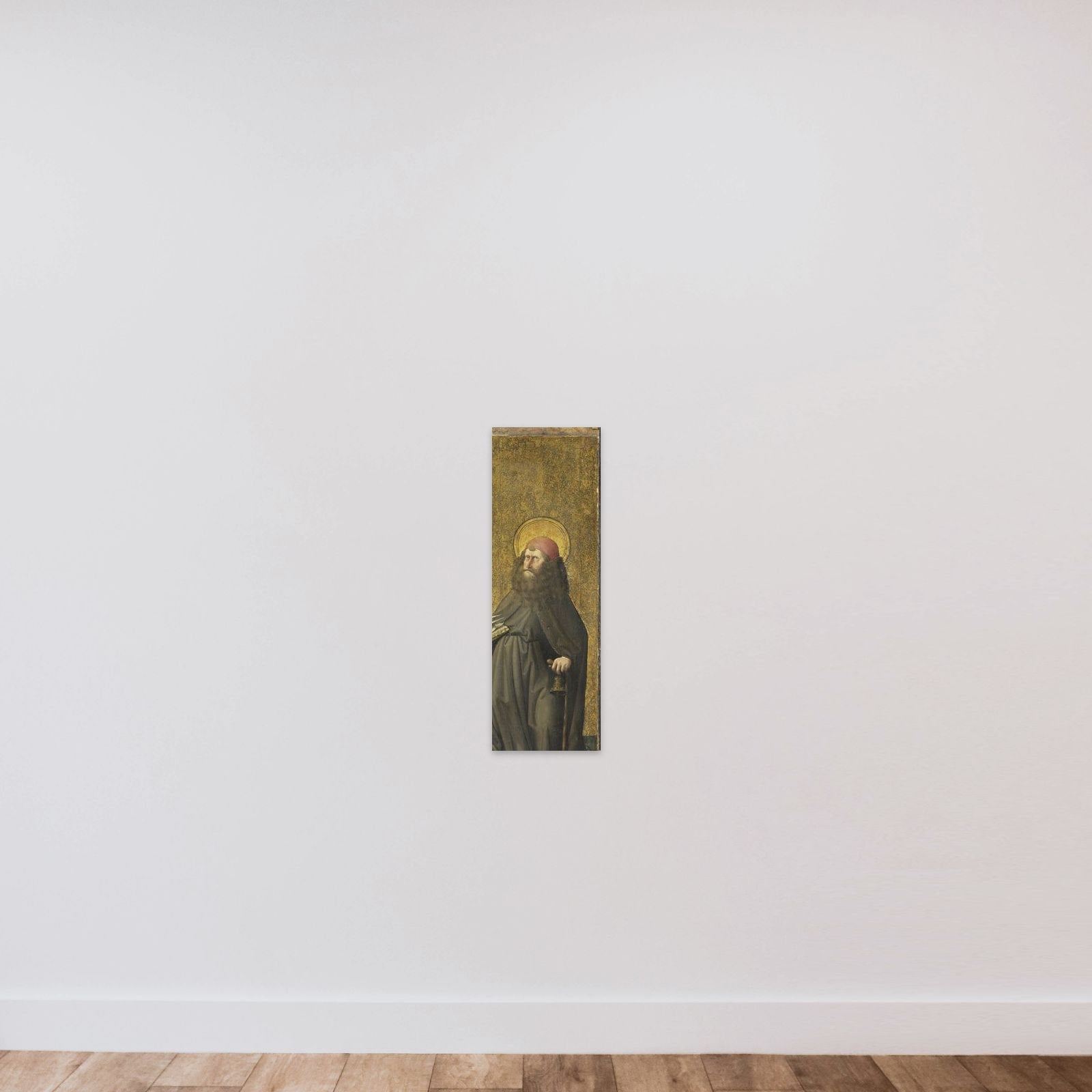 Saint Antony Abbot unframed — shown to scale