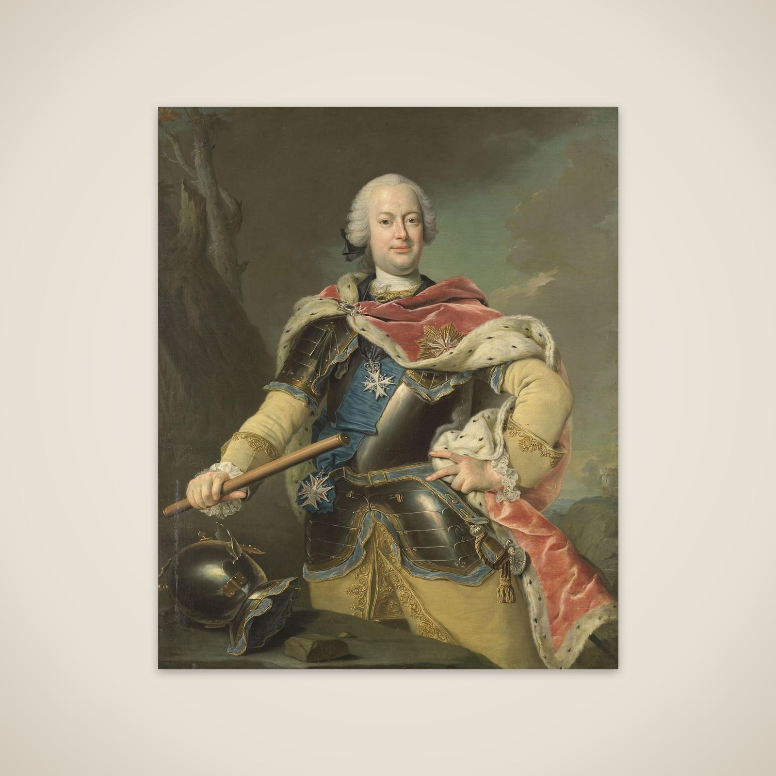 Friedrich Christian (1722-63), Elector of Saxony and King of Poland unframed print