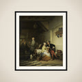 Interior of an Inn, with Figures in Seventeenth-Century Costume framed