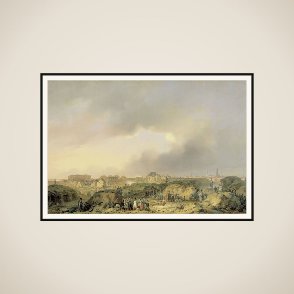 The Citadel of Antwerp shortly after the Siege of 19 November-23 December 1832, and the Surrender of the Dutch Garisson to the French framed