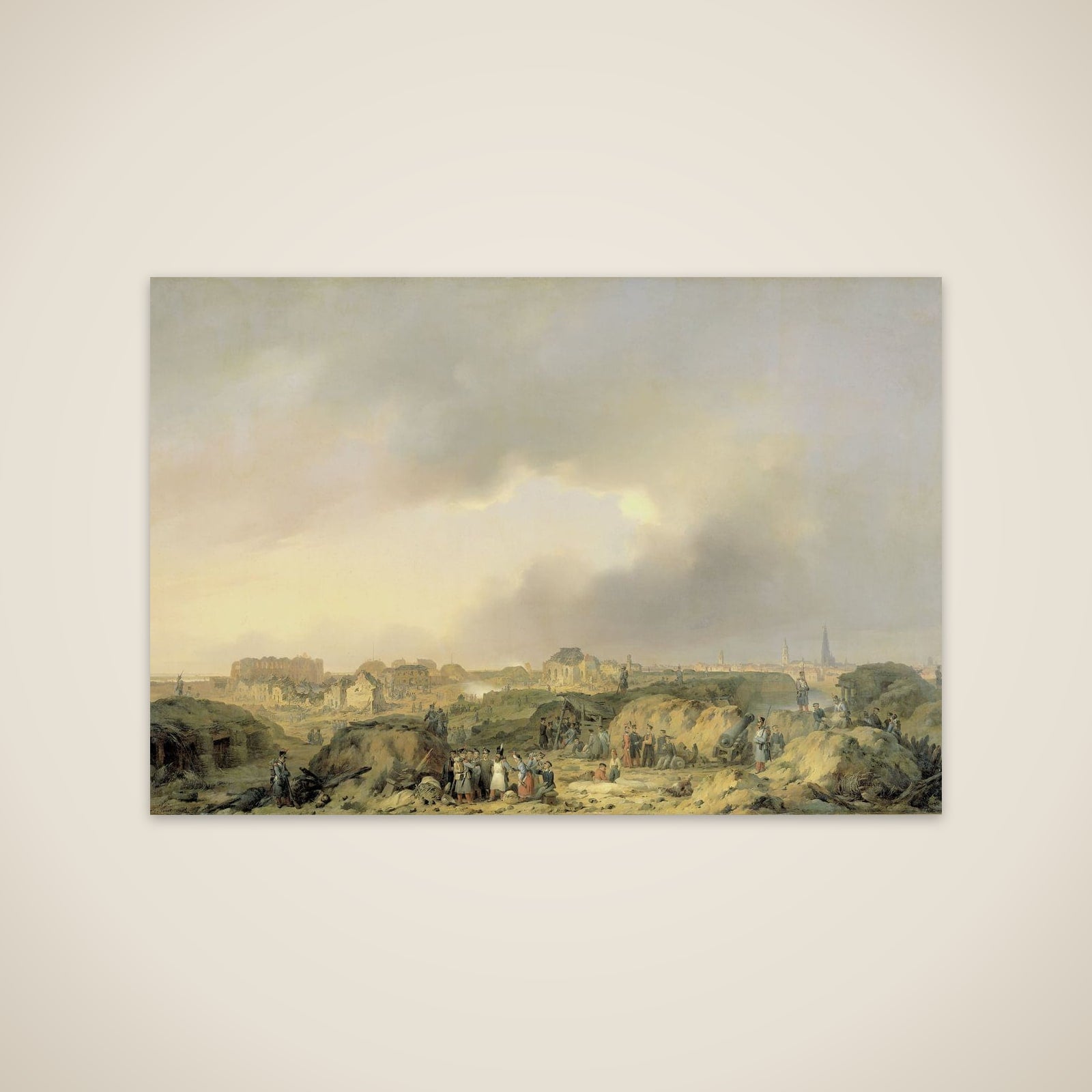 The Citadel of Antwerp shortly after the Siege of 19 November-23 December 1832, and the Surrender of the Dutch Garisson to the French unframed print
