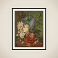 Flowers in a Terra Cotta Vase framed
