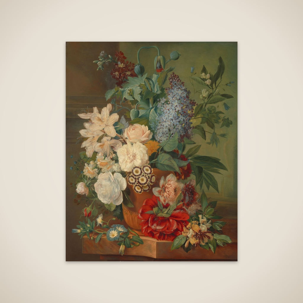Flowers in a Terra Cotta Vase unframed print