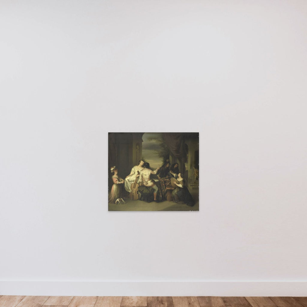 A Musical Company unframed — shown to scale