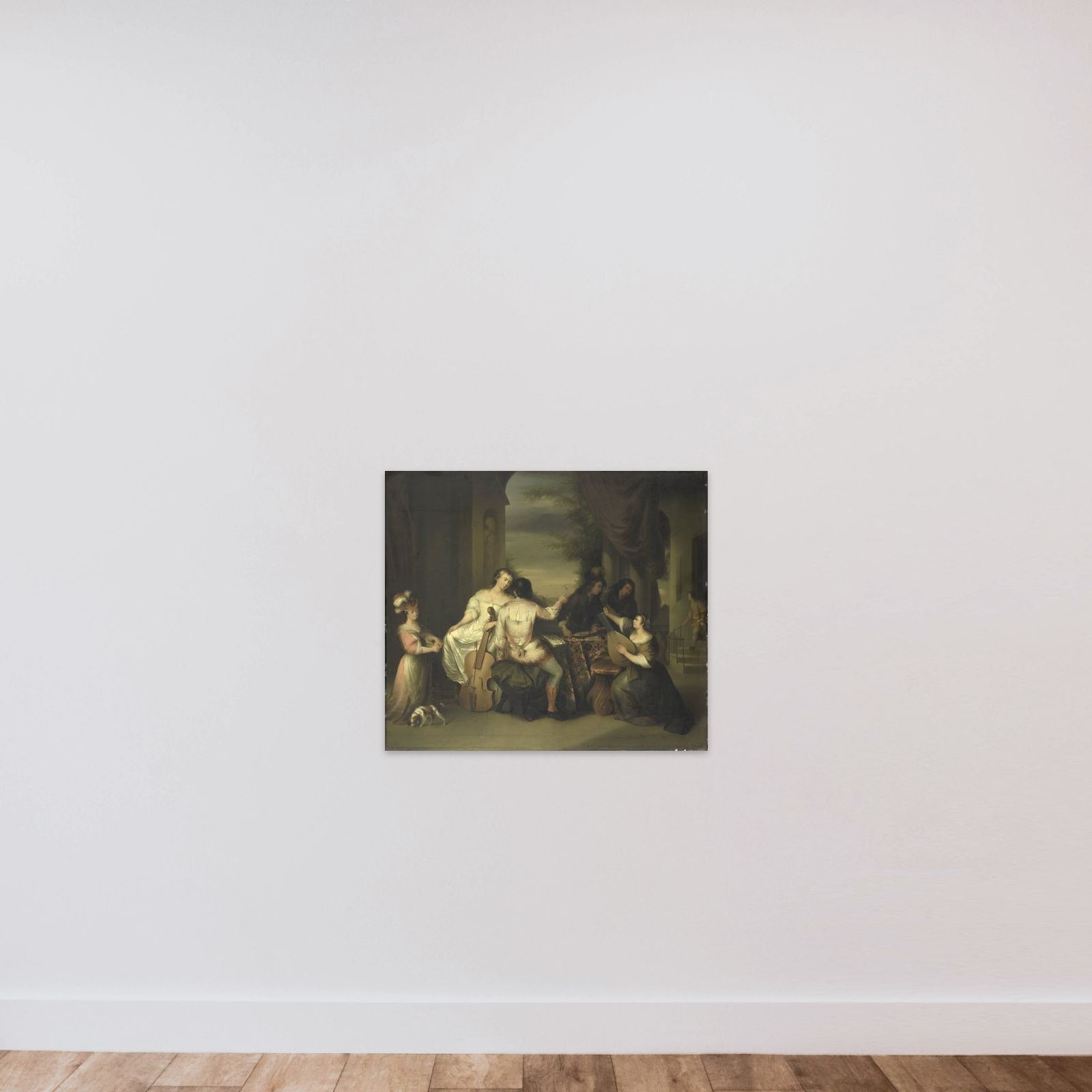 A Musical Company unframed — shown to scale