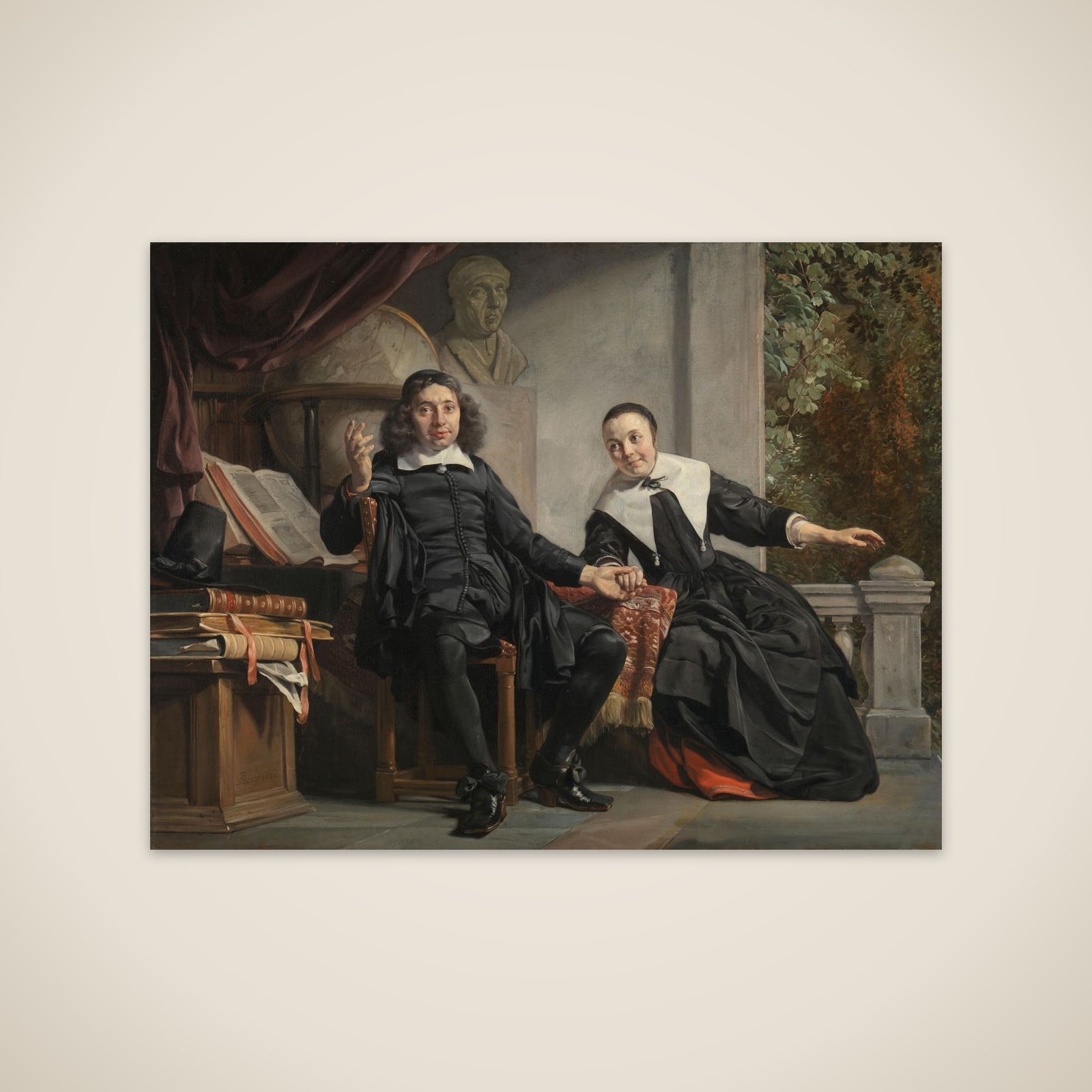 The Haarlem Printer Abraham Casteleyn and his Wife Margarieta van Bancken unframed print