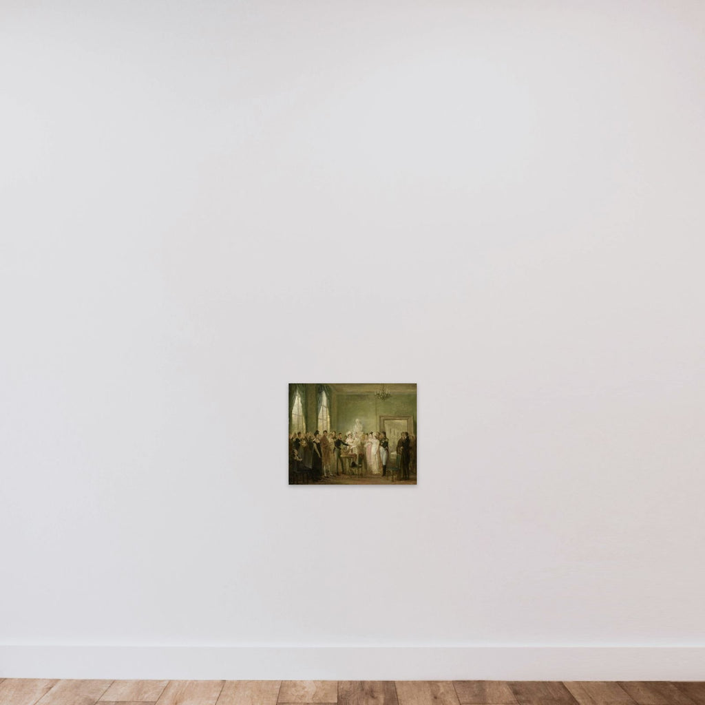 An Unidentified Historical Subject unframed — shown to scale
