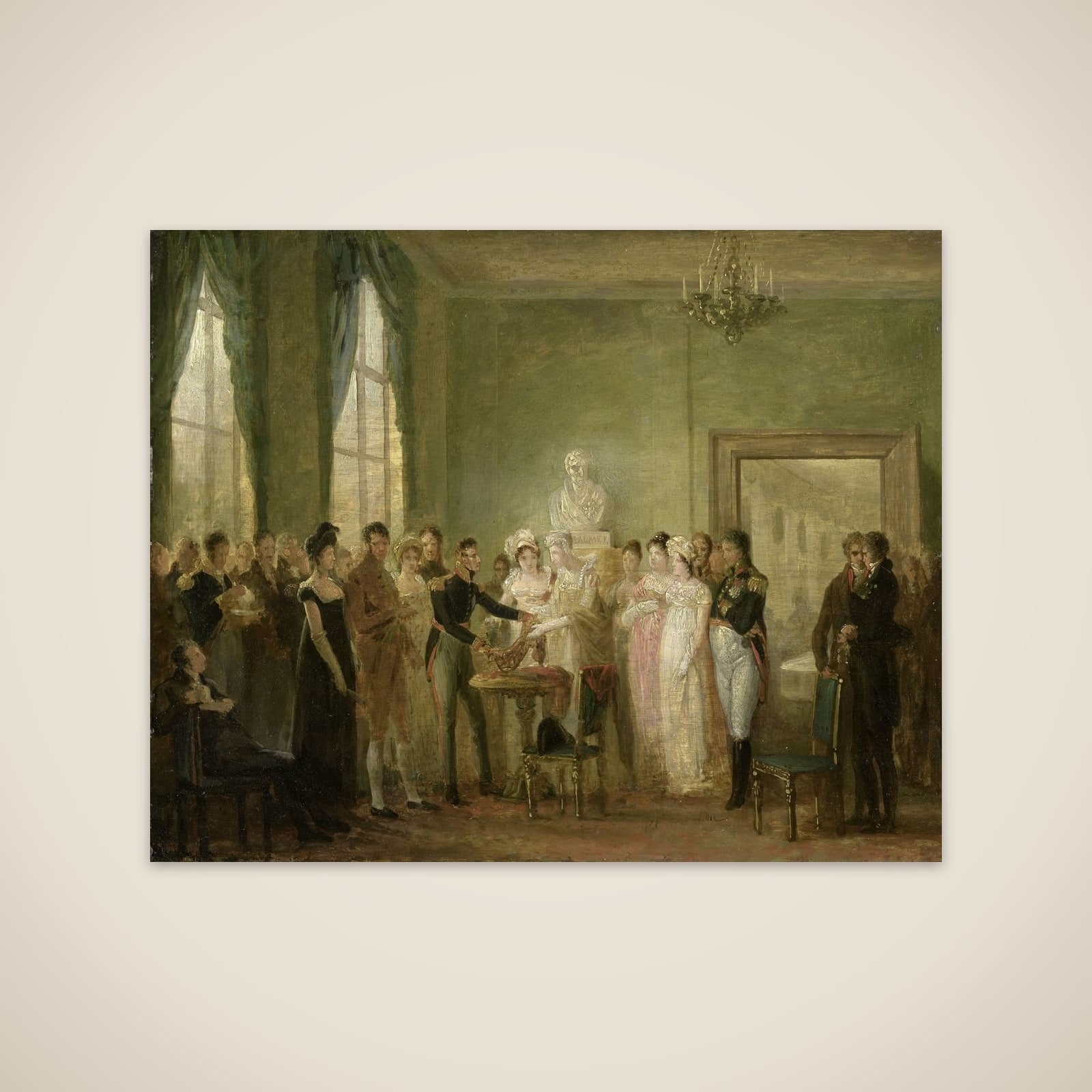 An Unidentified Historical Subject unframed print