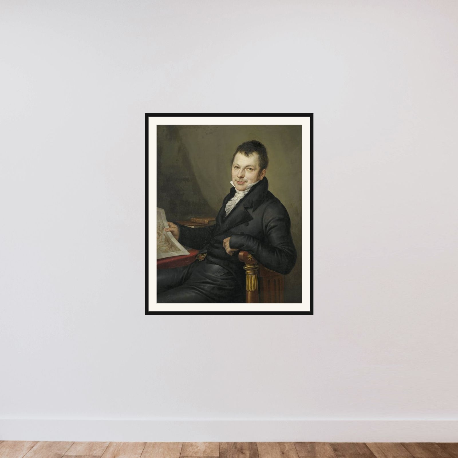 Johannes Hermanus Molkenboer(1773-1834). Art Collector framed — shown to scale