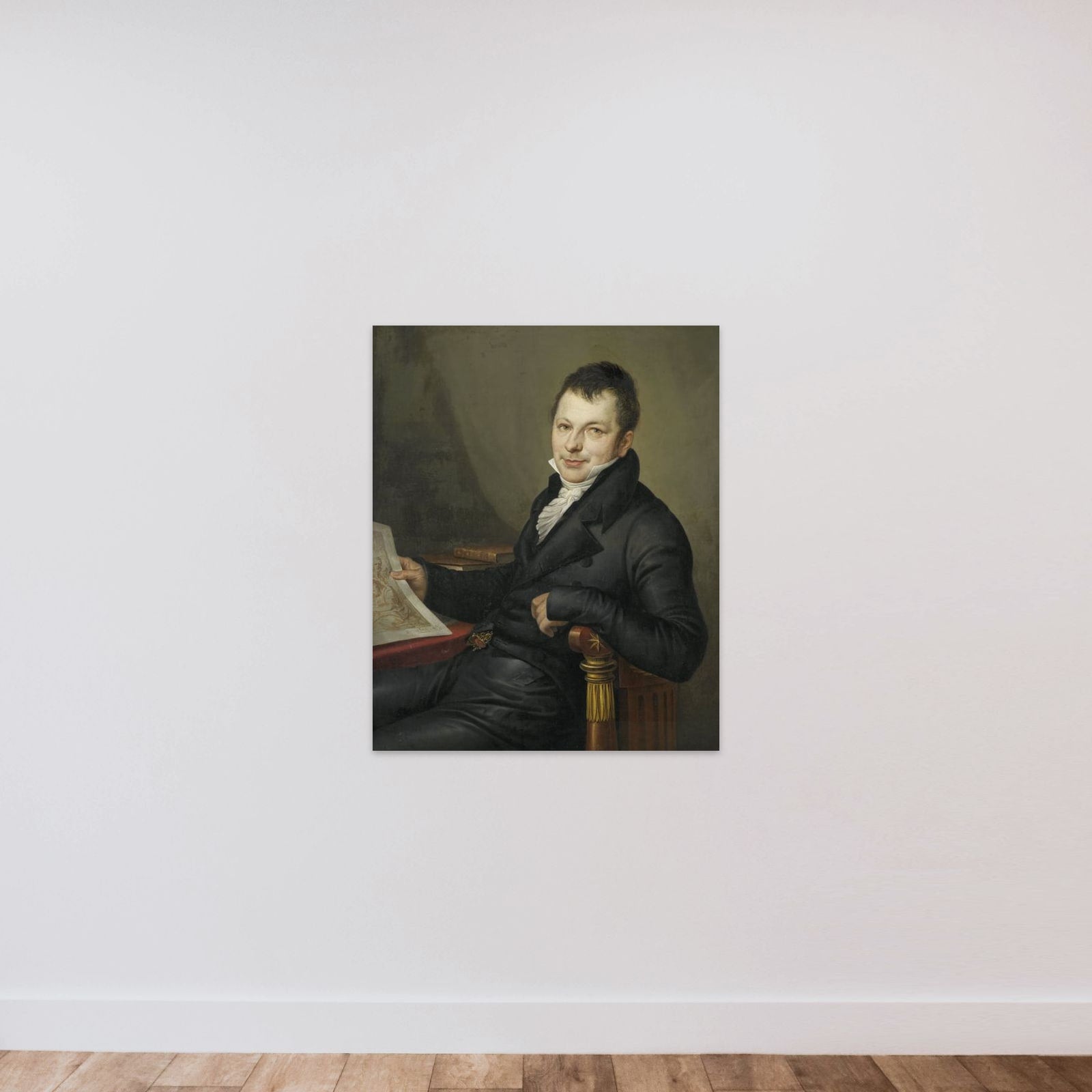 Johannes Hermanus Molkenboer(1773-1834). Art Collector unframed — shown to scale