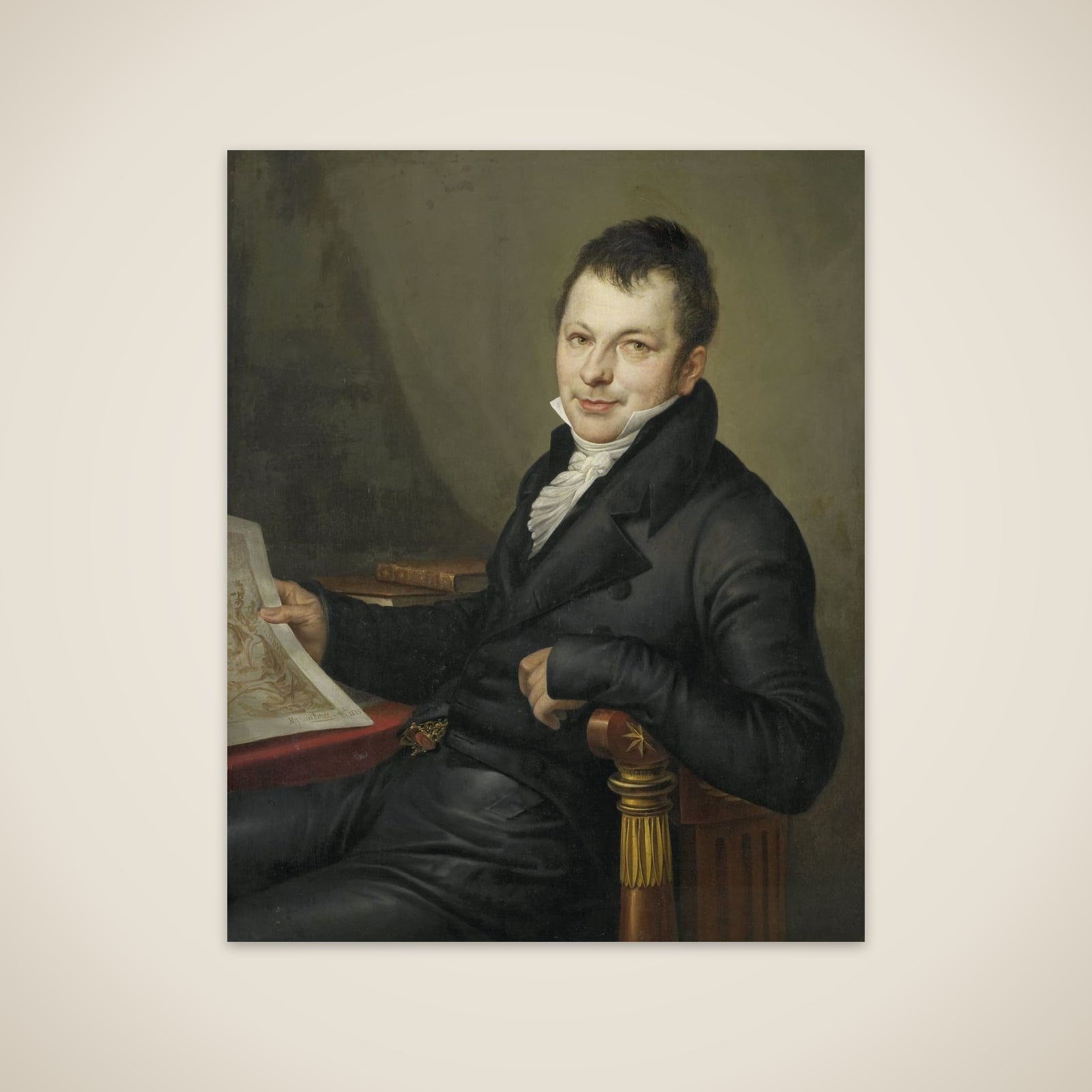 Johannes Hermanus Molkenboer(1773-1834). Art Collector unframed print