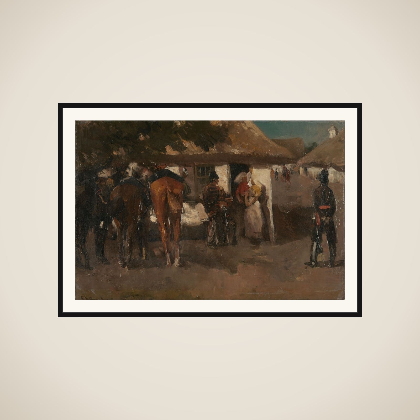 Billeting the Troops framed