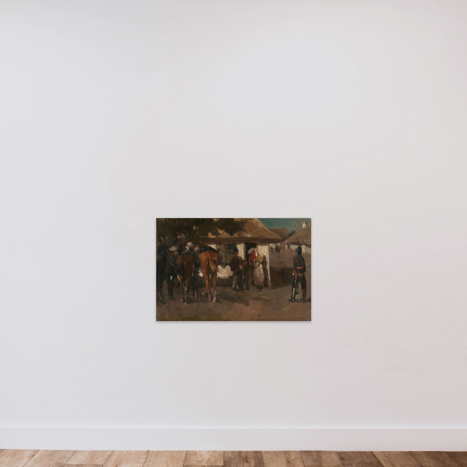 Billeting the Troops unframed — shown to scale