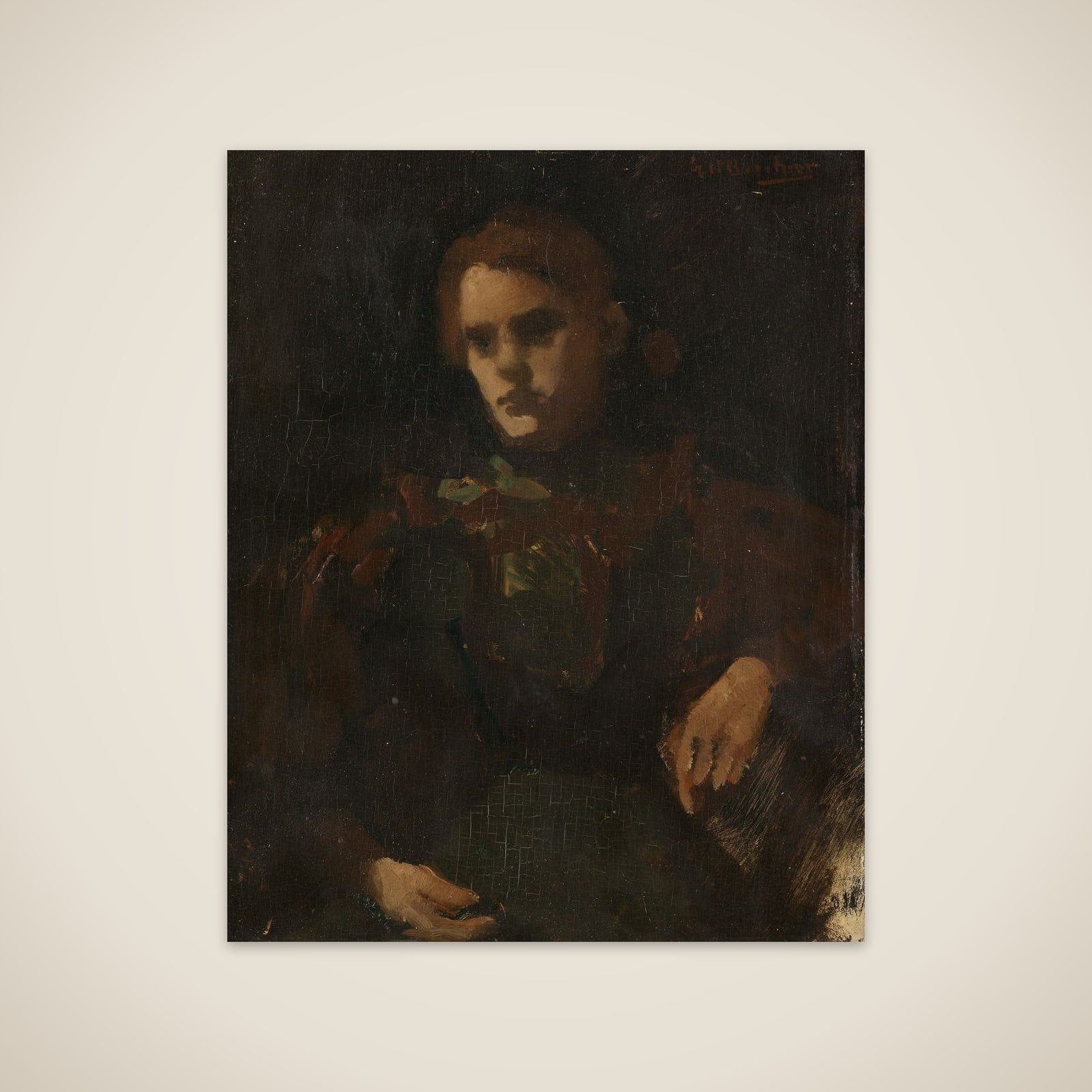 Study after the Model (Geesje Kwak?) unframed print