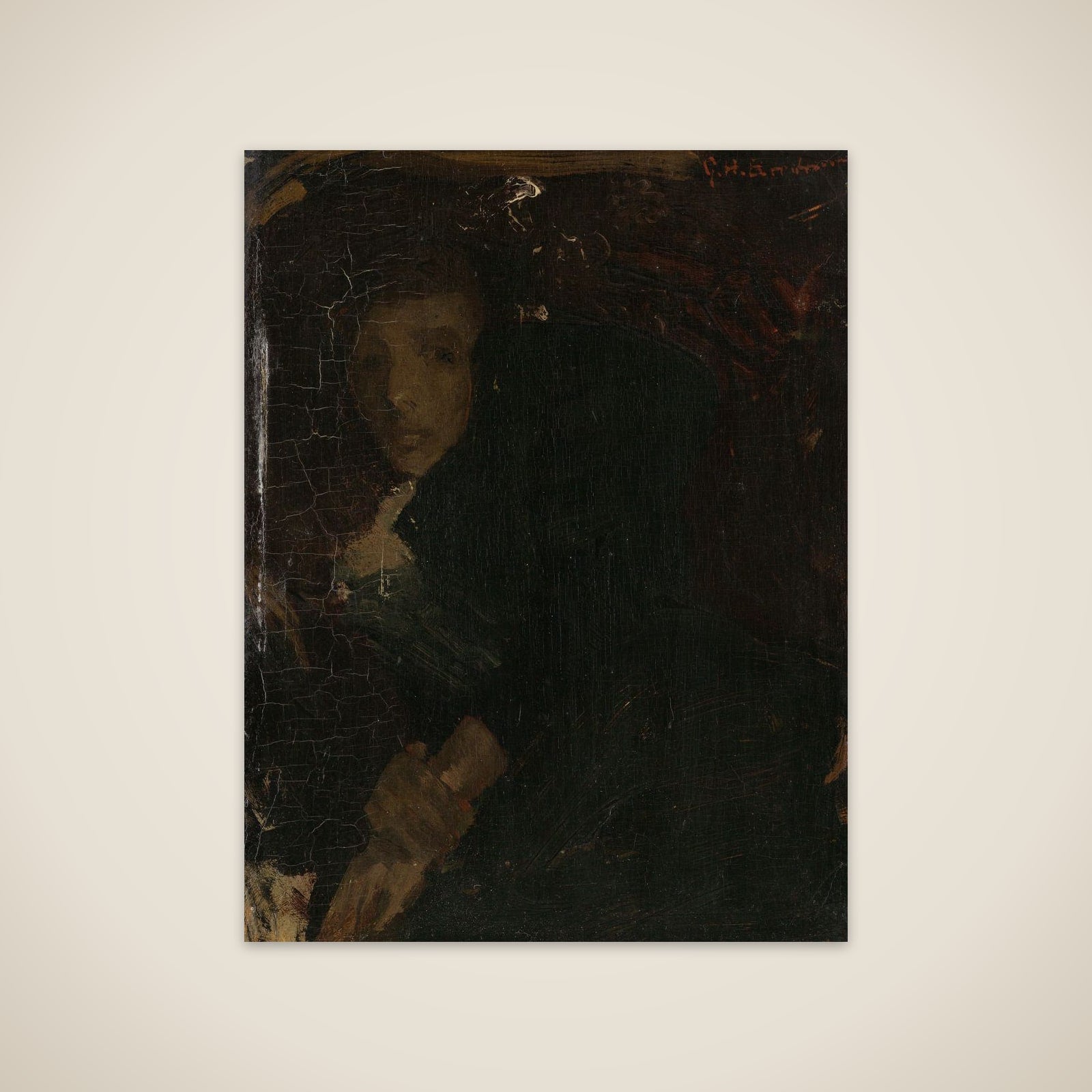 MCJ (Marie) Jordan (1866-1948), The Artist's Wife unframed print