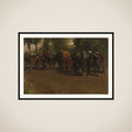 Cavalry at Repose framed