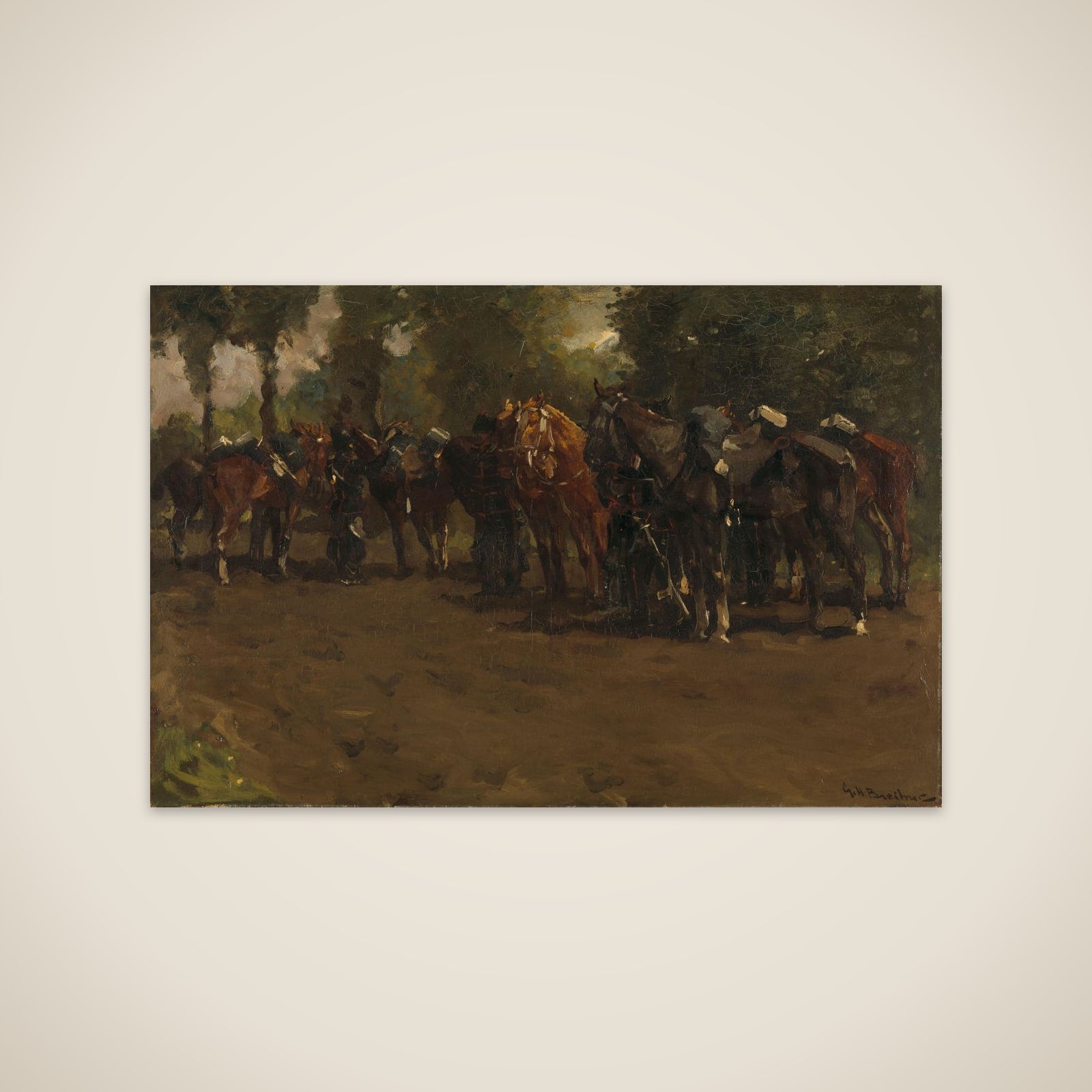 Cavalry at Repose unframed print