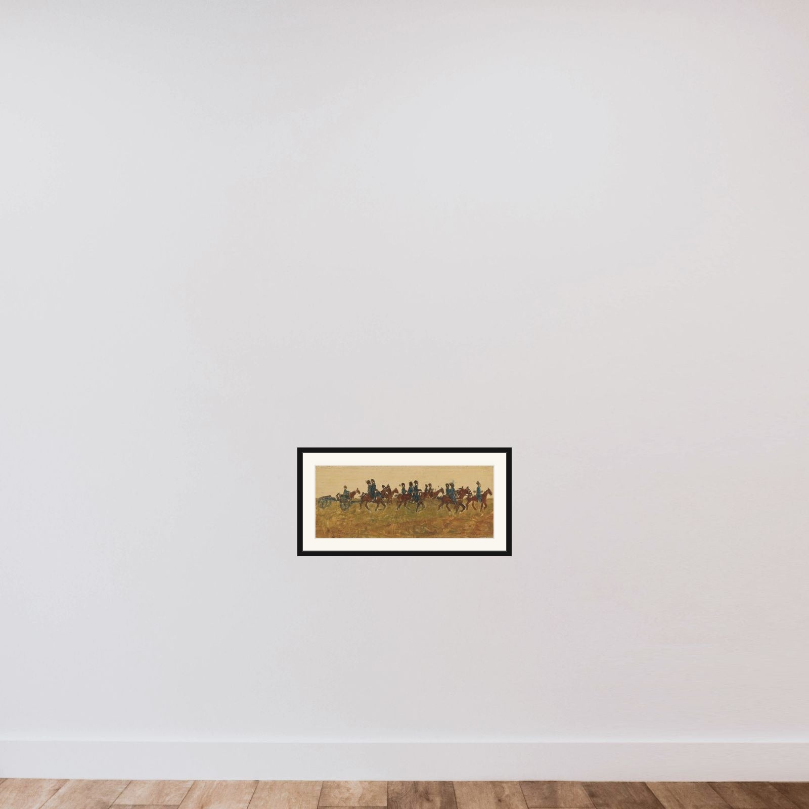 Hussars on Maneuver framed — shown to scale