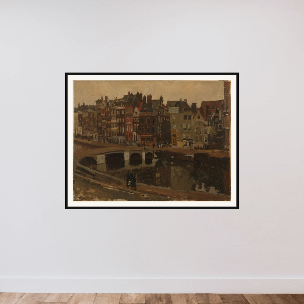 The Rokin, Amsterdam framed — shown to scale