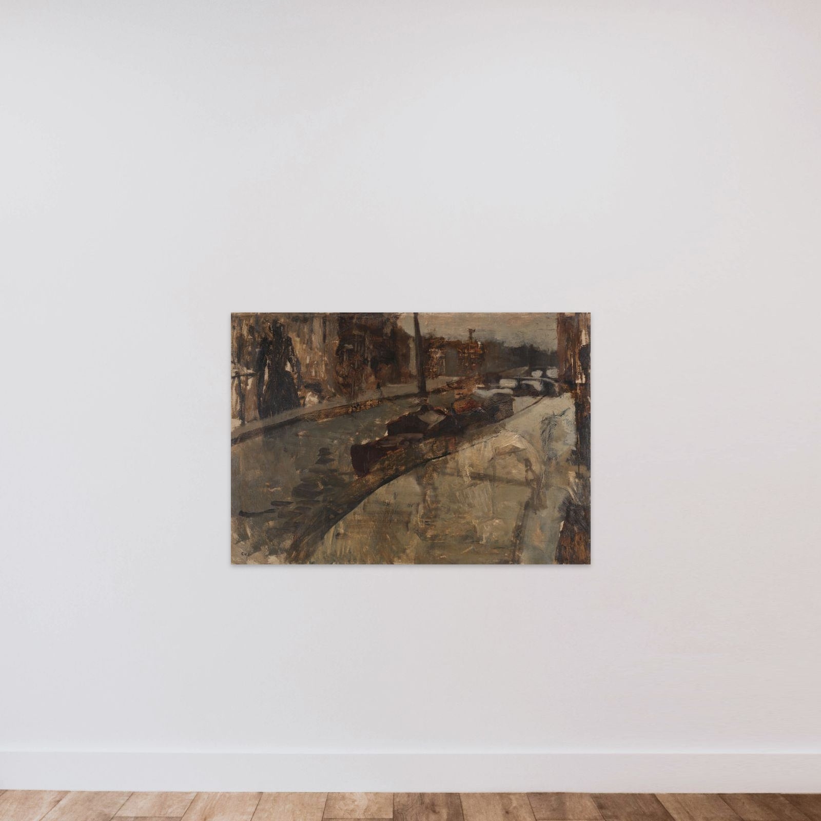 Prinsengracht near Lauriergracht, Amsterdam unframed — shown to scale