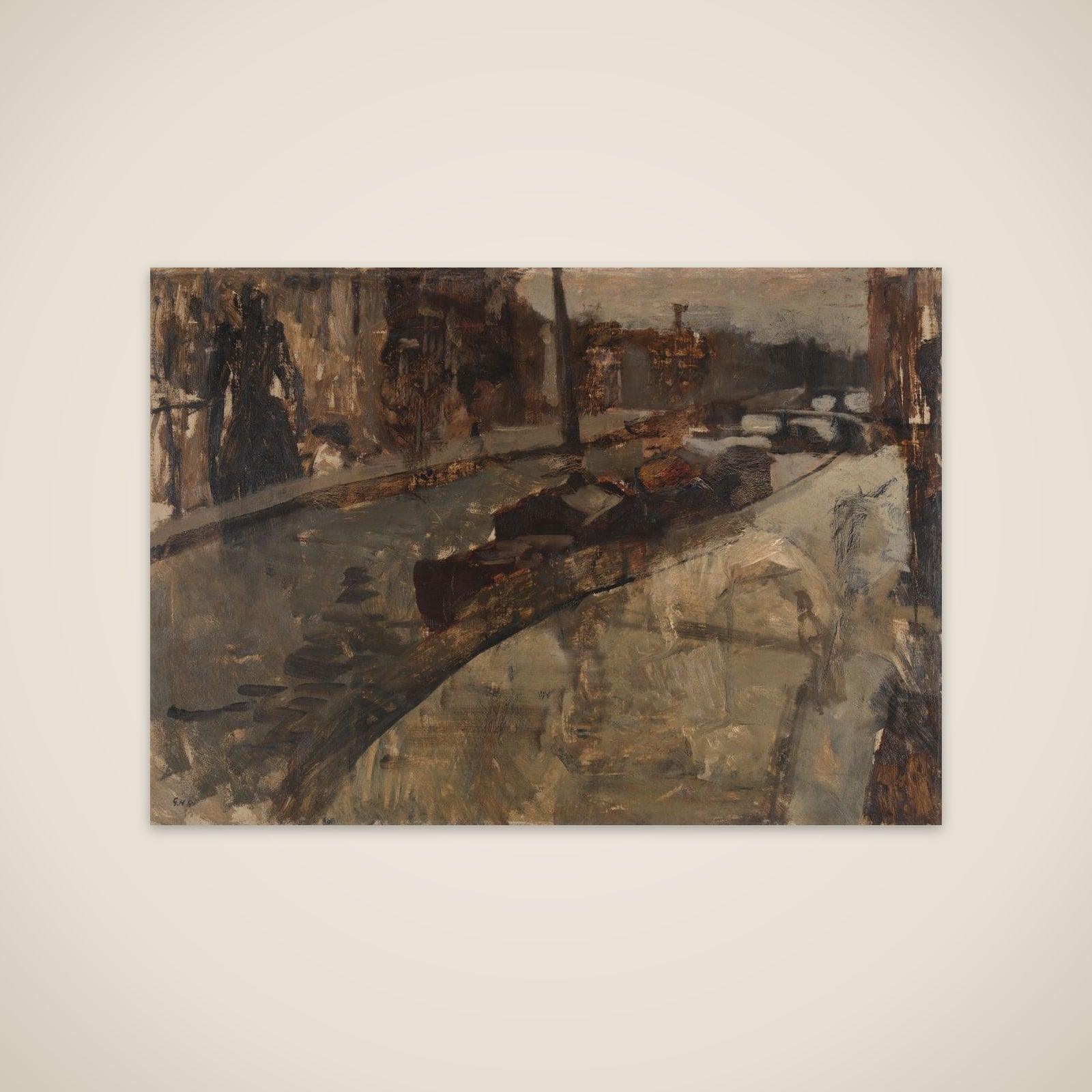 Prinsengracht near Lauriergracht, Amsterdam unframed print
