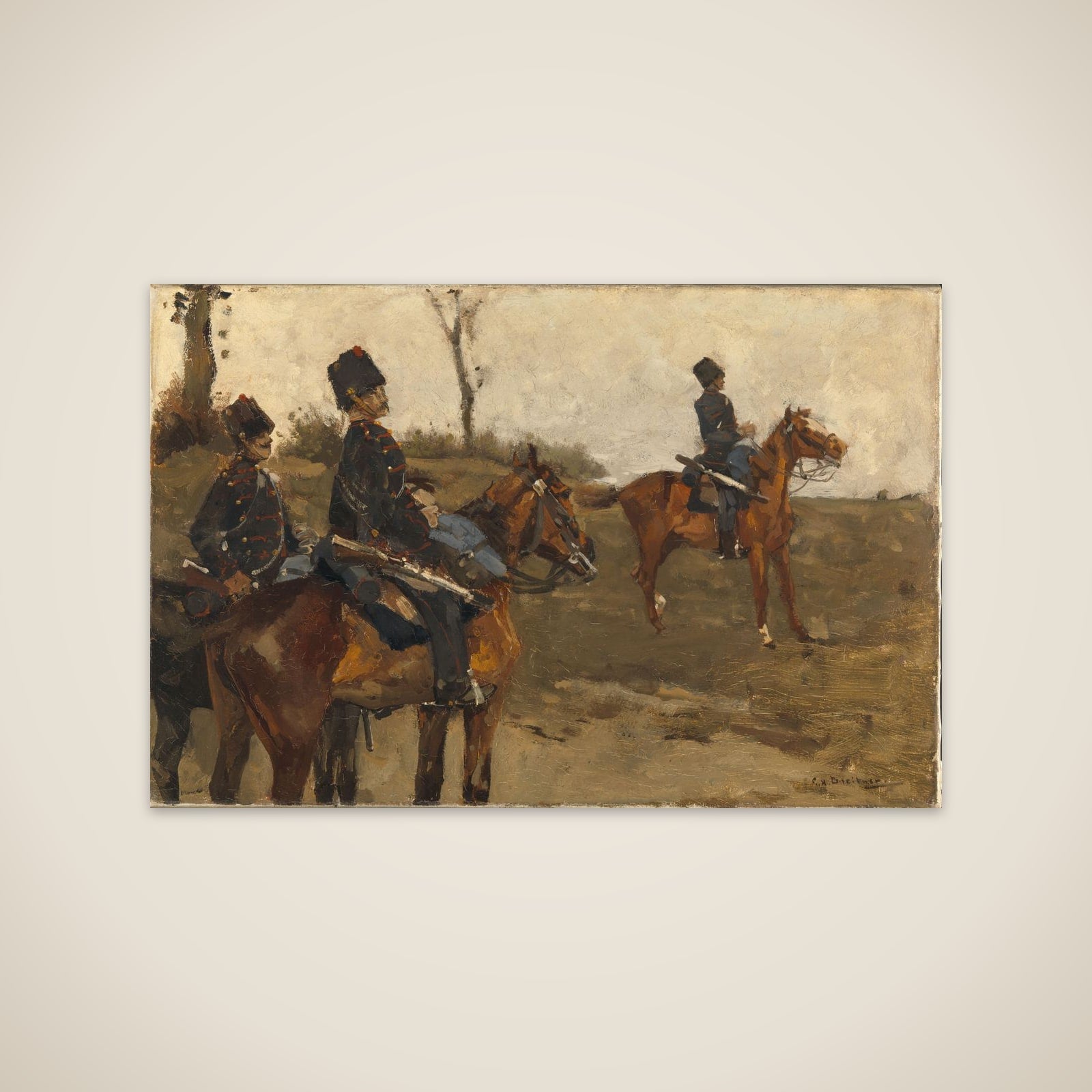 Hussars unframed print