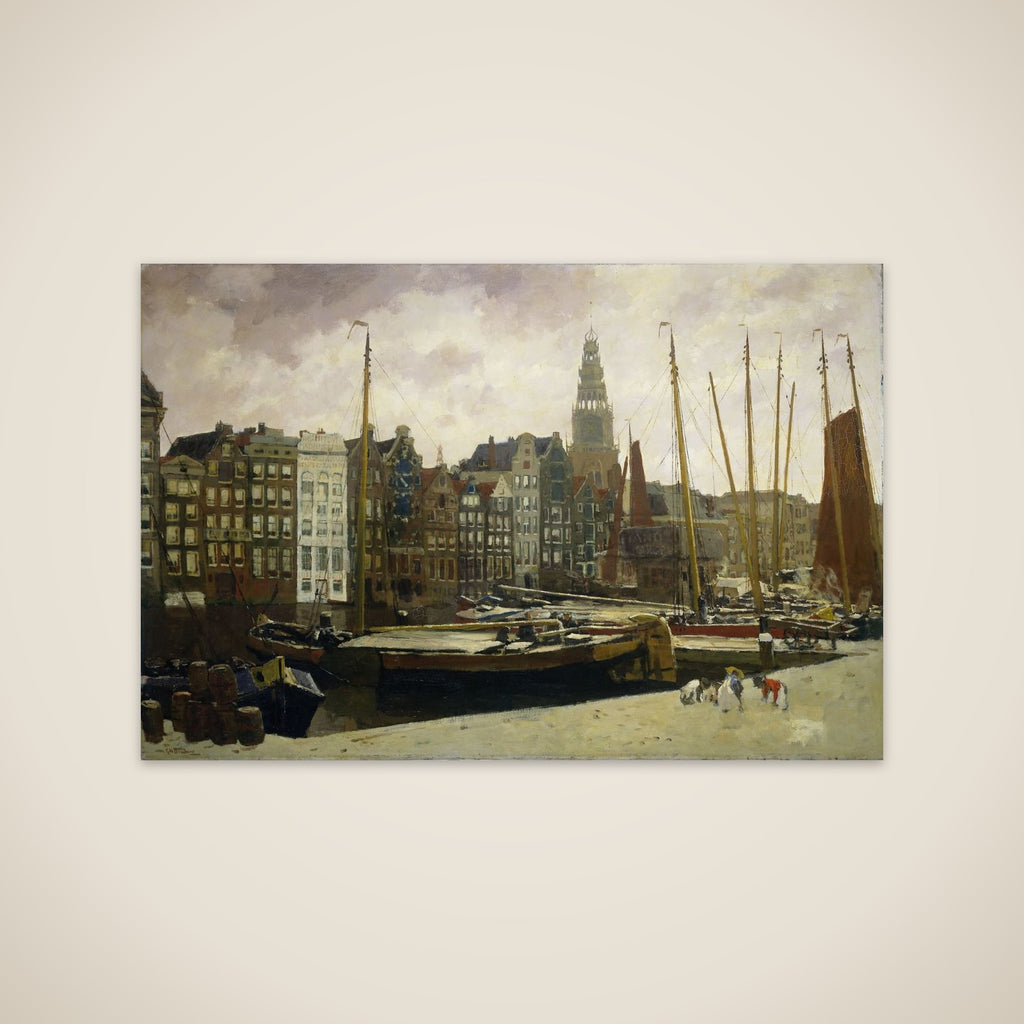 The Damrak, Amsterdam unframed print