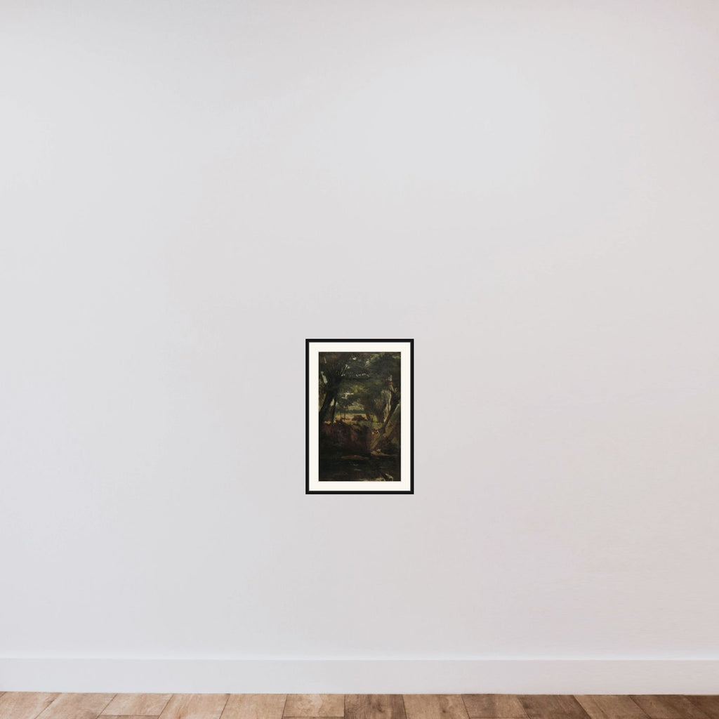 View in the Woods framed — shown to scale