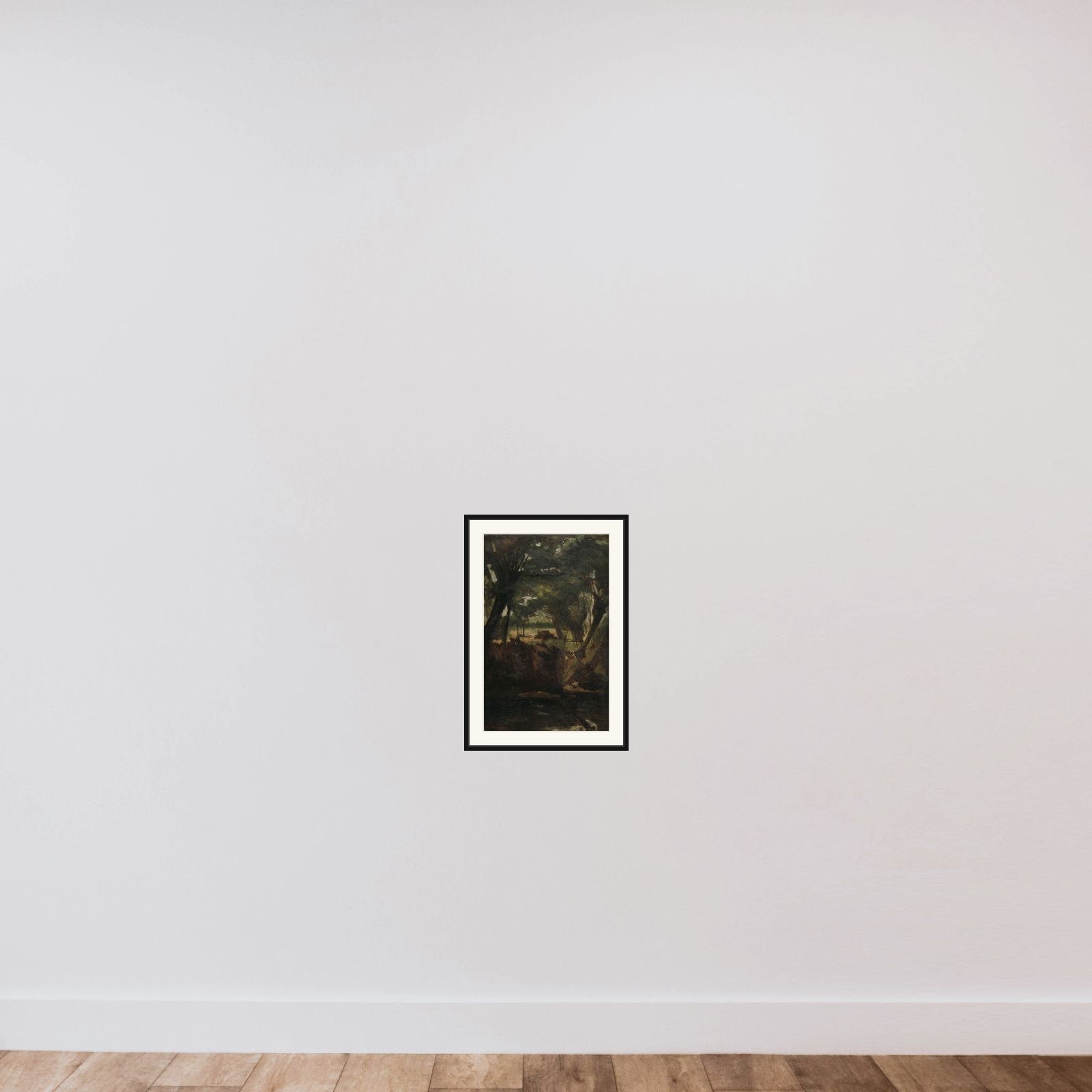 View in the Woods framed — shown to scale