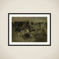 Four Cows framed
