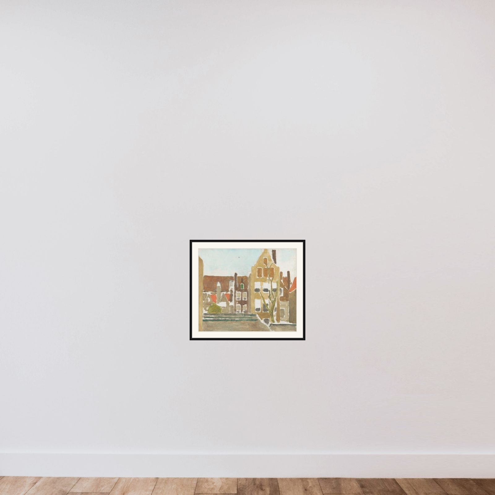 A Group of Houses framed — shown to scale