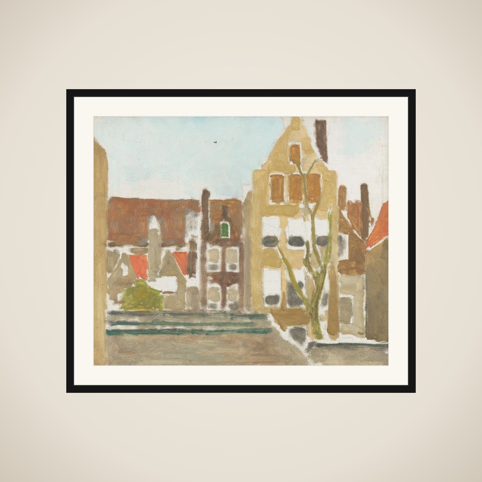 A Group of Houses framed