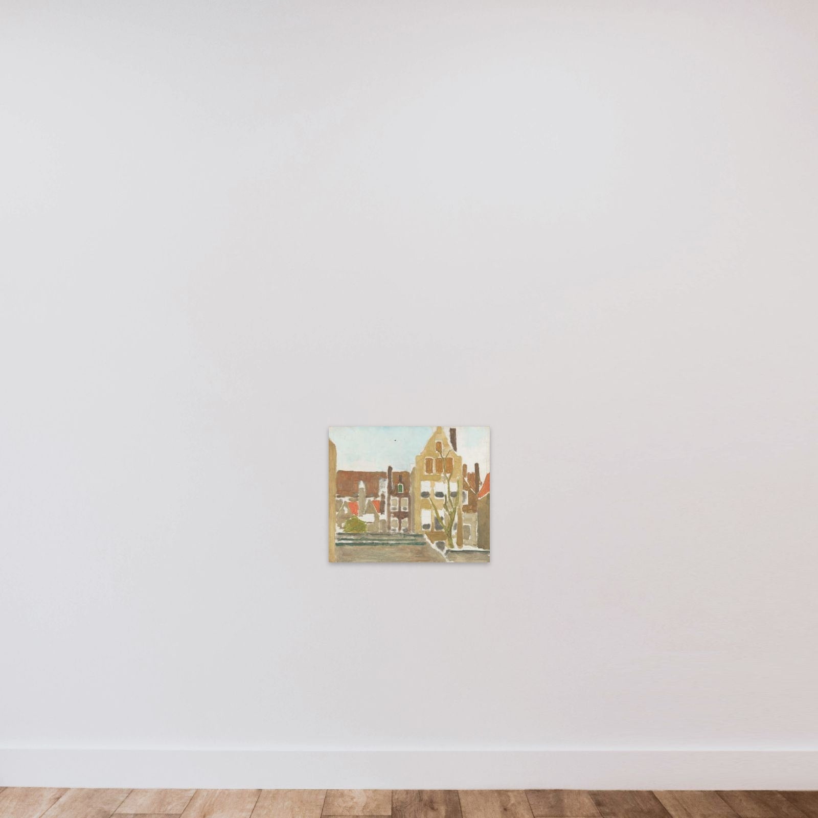 A Group of Houses unframed — shown to scale