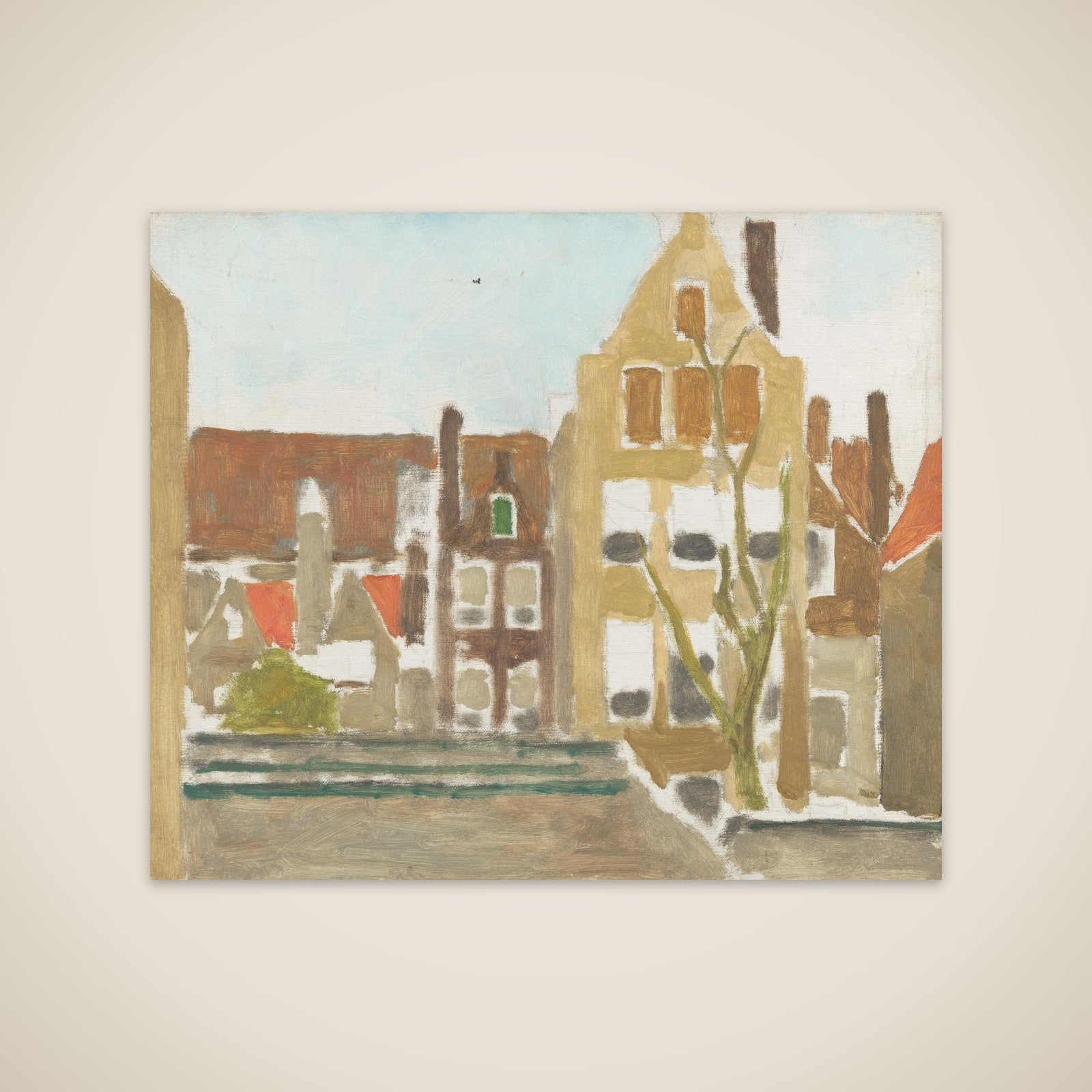 A Group of Houses unframed print