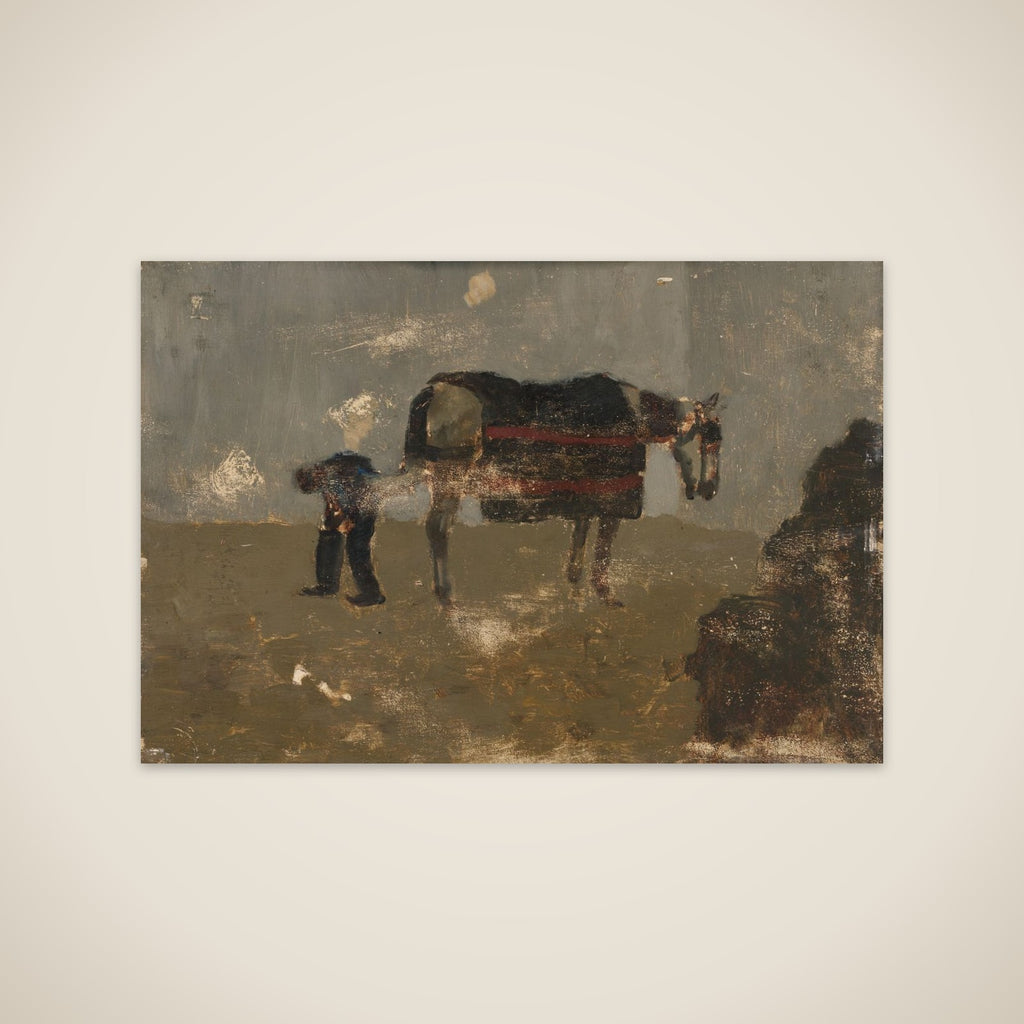 Blacksmith with Gray unframed print